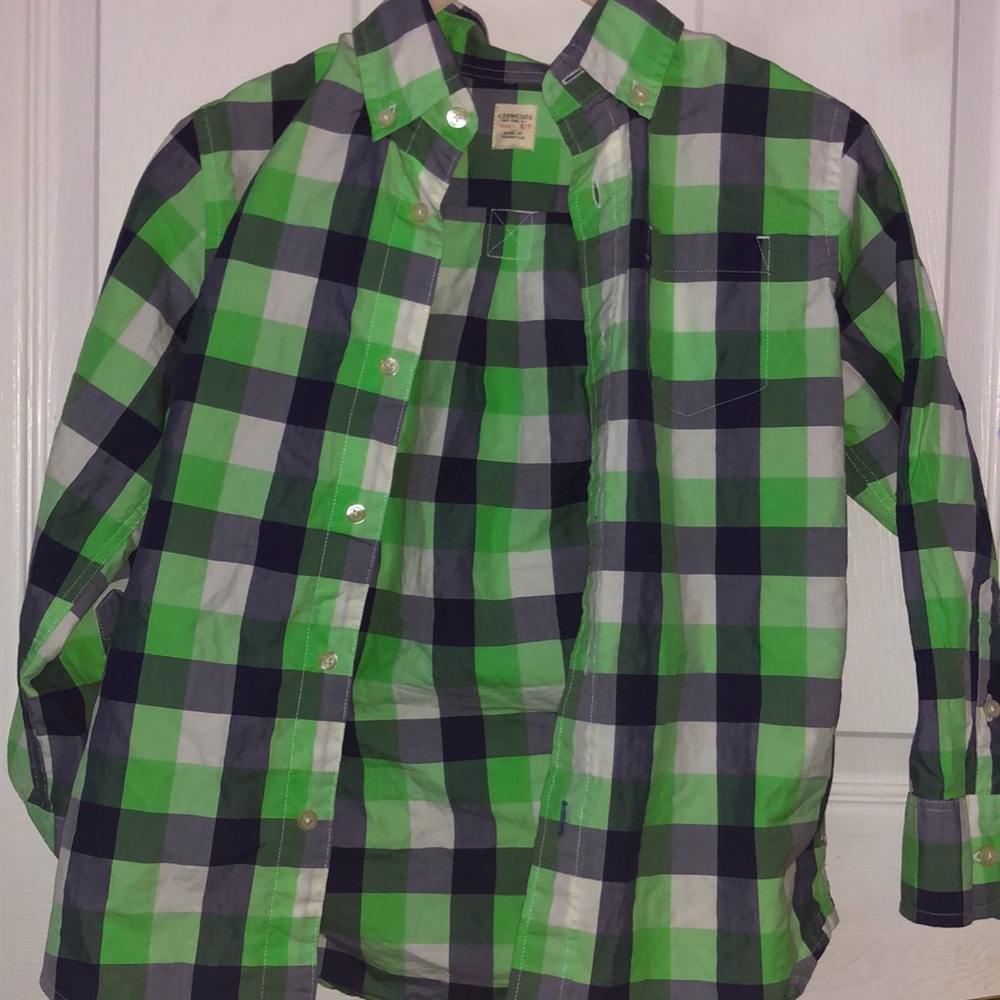 Crewcuts J. Crew Boys Plaid Button Down Top